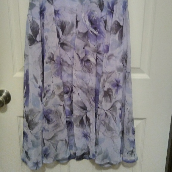 Dress Barn Dresses Blue Rose Floral Midi Dress Poshmark